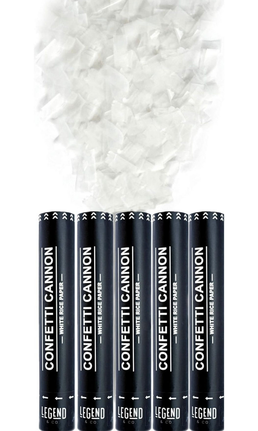 Water Soluble Rice Paper Confetti Cannons (5 pack)