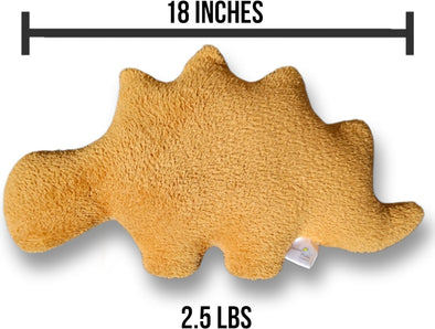 Legend & Co. 18" | 2.5 lbs Weighted Dino Nugget Pillow | Chicken Nugget Pillow Plush | Dinosaur Stuffed Animal | Comforting Weighted Plush | Super Soft Cute Plushies (Stegosaurus)