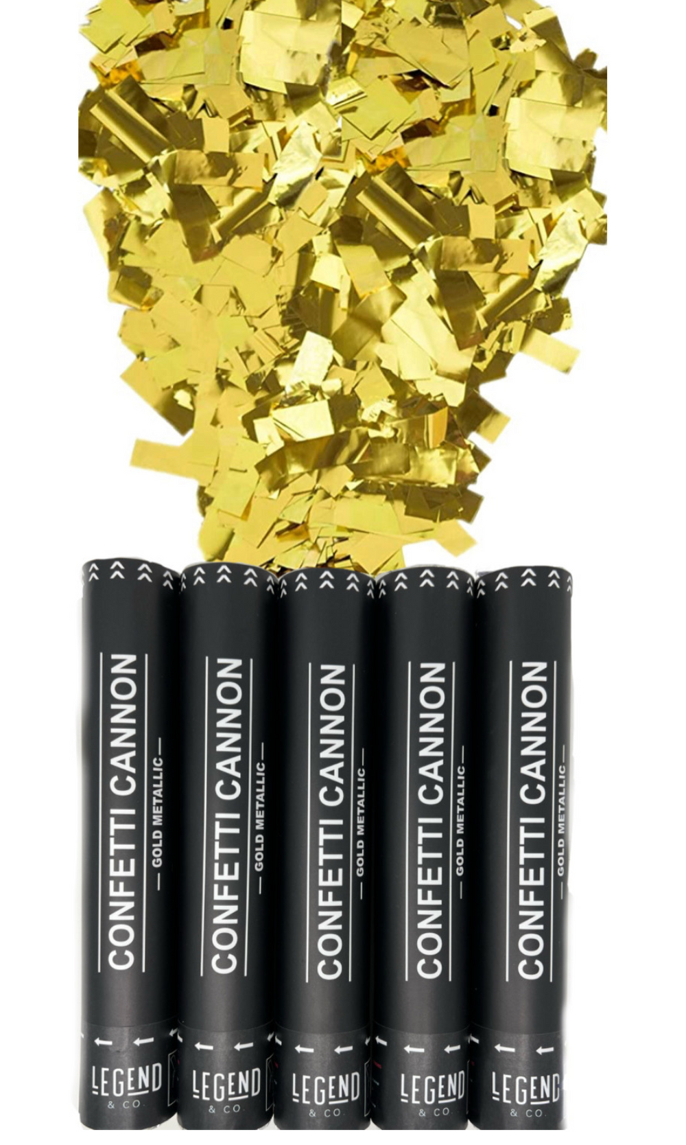 Gold Confetti Cannons (5 Pack)