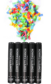 5 pack multicolor confetti cannons