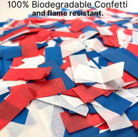 Red White and Blue Confetti Cannons (5 Pack)