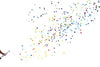 18" Multicolor Butterfly Confetti Cannons (2 pack)
