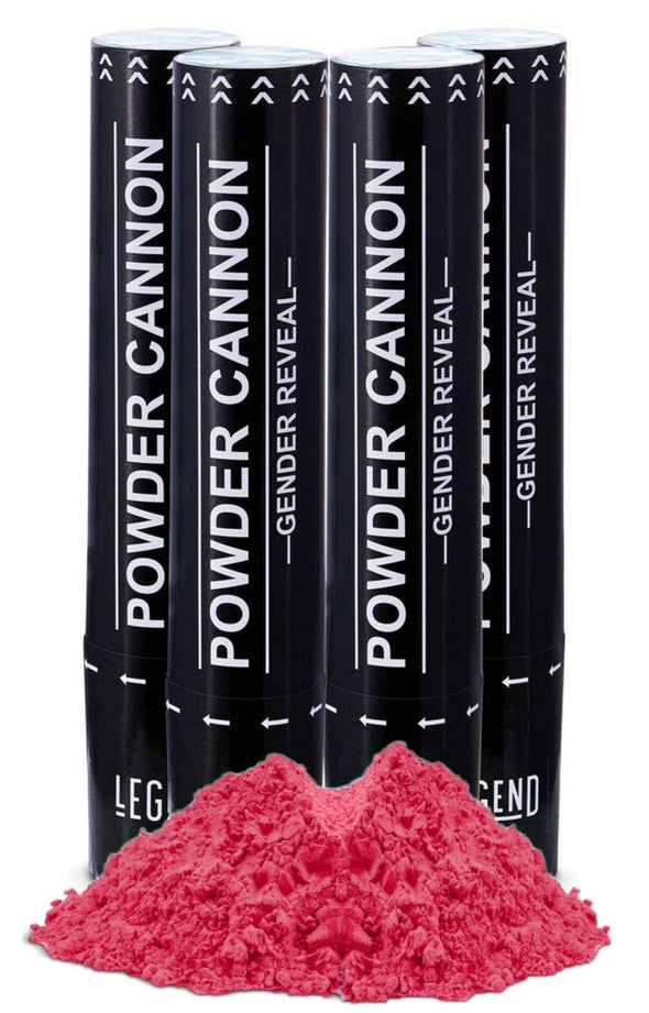 Gender Reveal Powder Cannons (4 Pink)