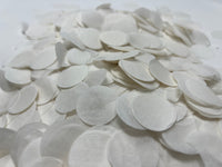 White Circle Confetti Cannons (5 Pack)