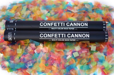 18" Rice Paper Multicolor Cannons (2 Pack)